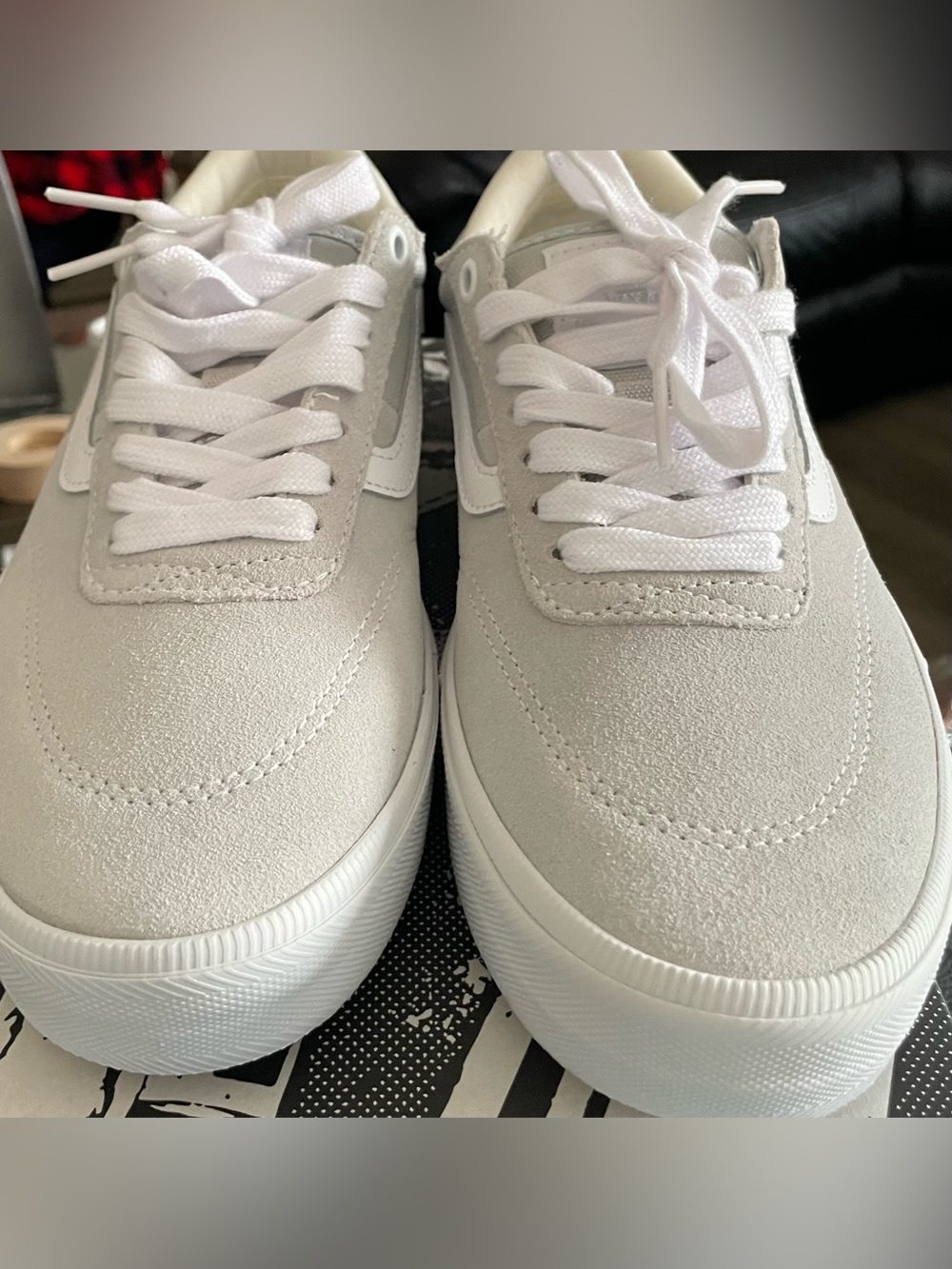 Women’s White Suede Casual Sneakers - Comfort Low-Top
